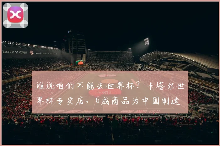 谁说咱们不能去世界杯？卡塔尔世界杯专卖店，6成商品为中国制造